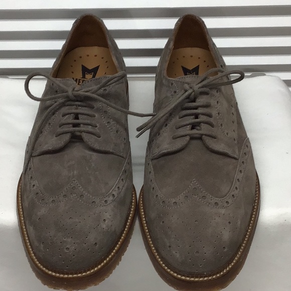 Mephisto ‘Piers’ business oatmeal wingtip shoes 8